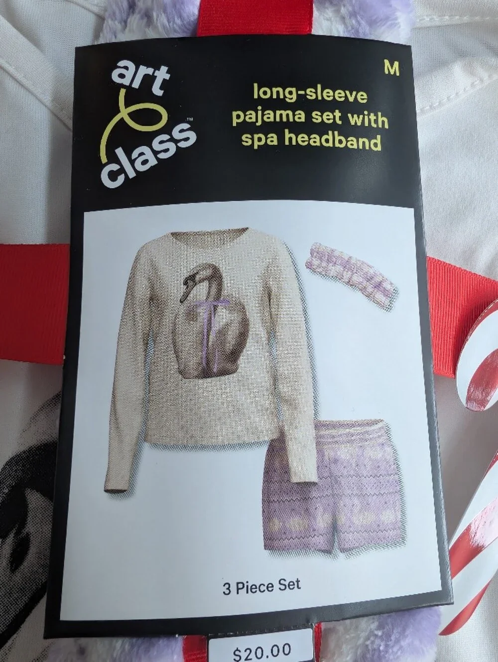 art class Long-Sleeve Pajama Set with Matching Headband
